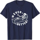 Never Better Skeleton In Coffin Giving Thumbs Up T-Shirt - T-Shirt | Navy