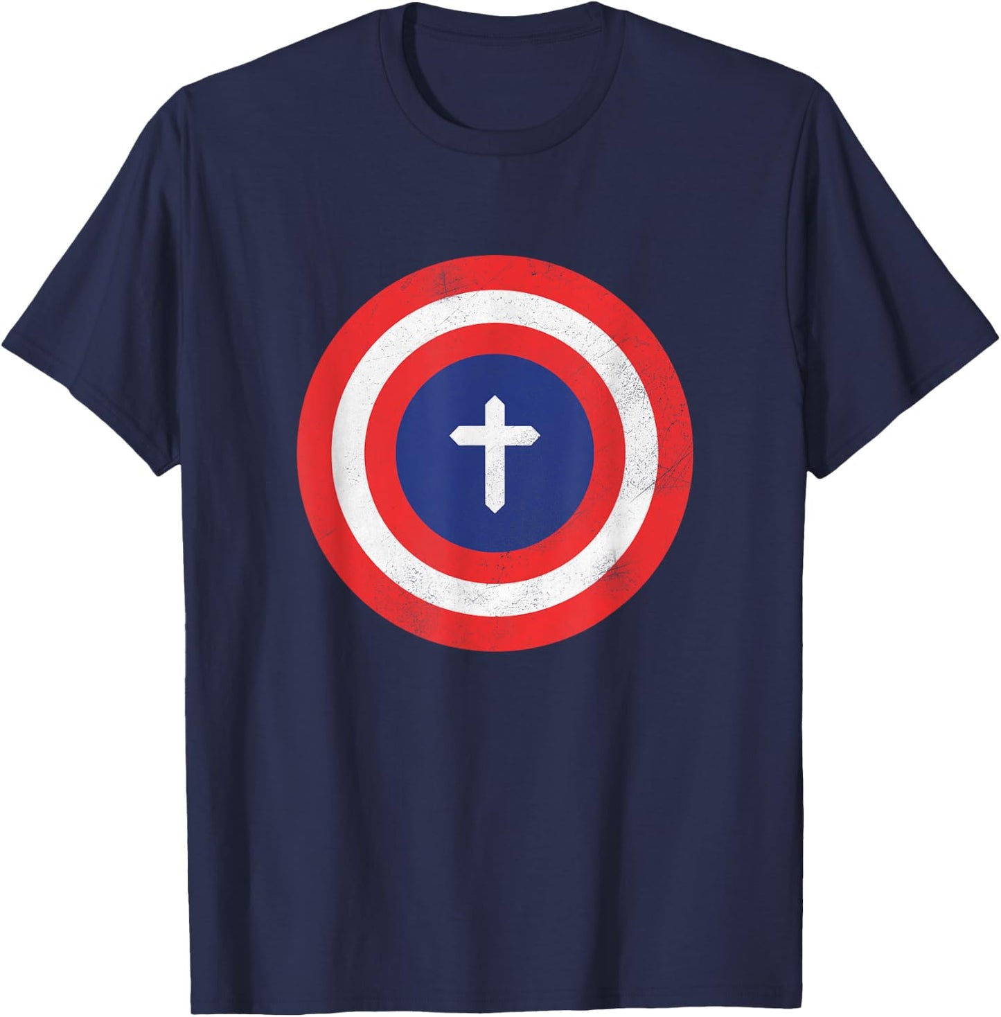 Captain Jesus Christ Cool Christian T-Shirt - T-Shirt | Navy