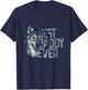 Best daddy ever wolf father day T-Shirt - T-Shirt | Navy