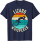 Vintage Retro Lizard Whisperer Gecko Reptile Lover Kids Gift T-Shirt - T-Shirt | Navy