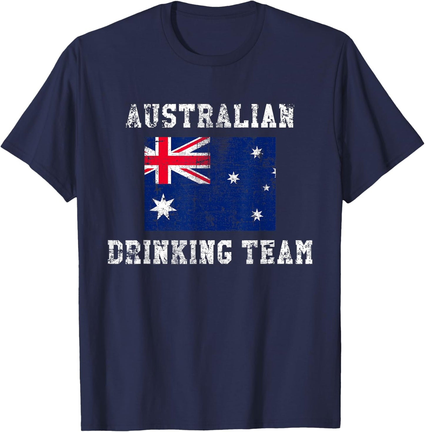 Australian Drinking Team Funny National Pride Gift T-Shirt - T-Shirt | Navy