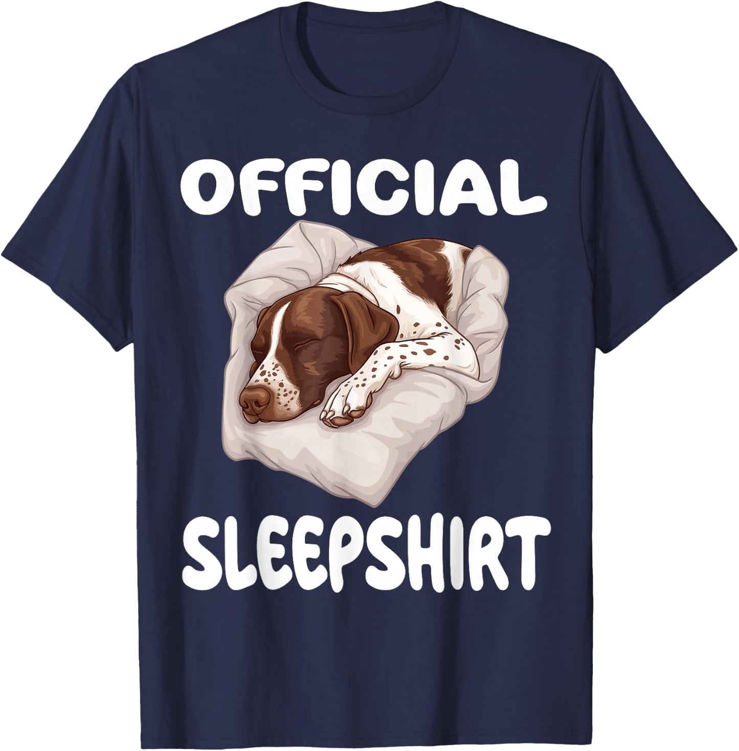 German Shorthaired Pointer Dog Official Sleepshirt Pajamas T-Shirt - T-Shirt | Navy