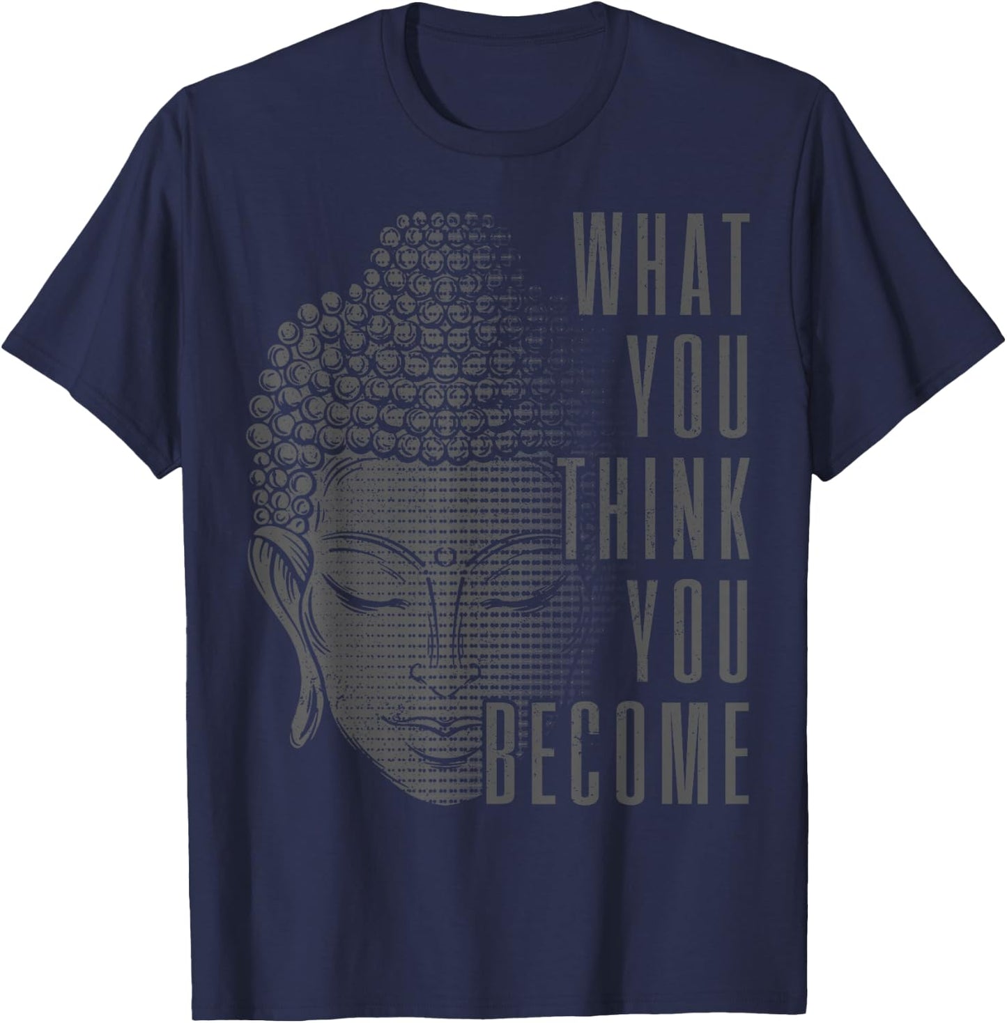 Buddha Spiritual Saying Buddhism Yoga Gift T-Shirt - T-Shirt | Navy