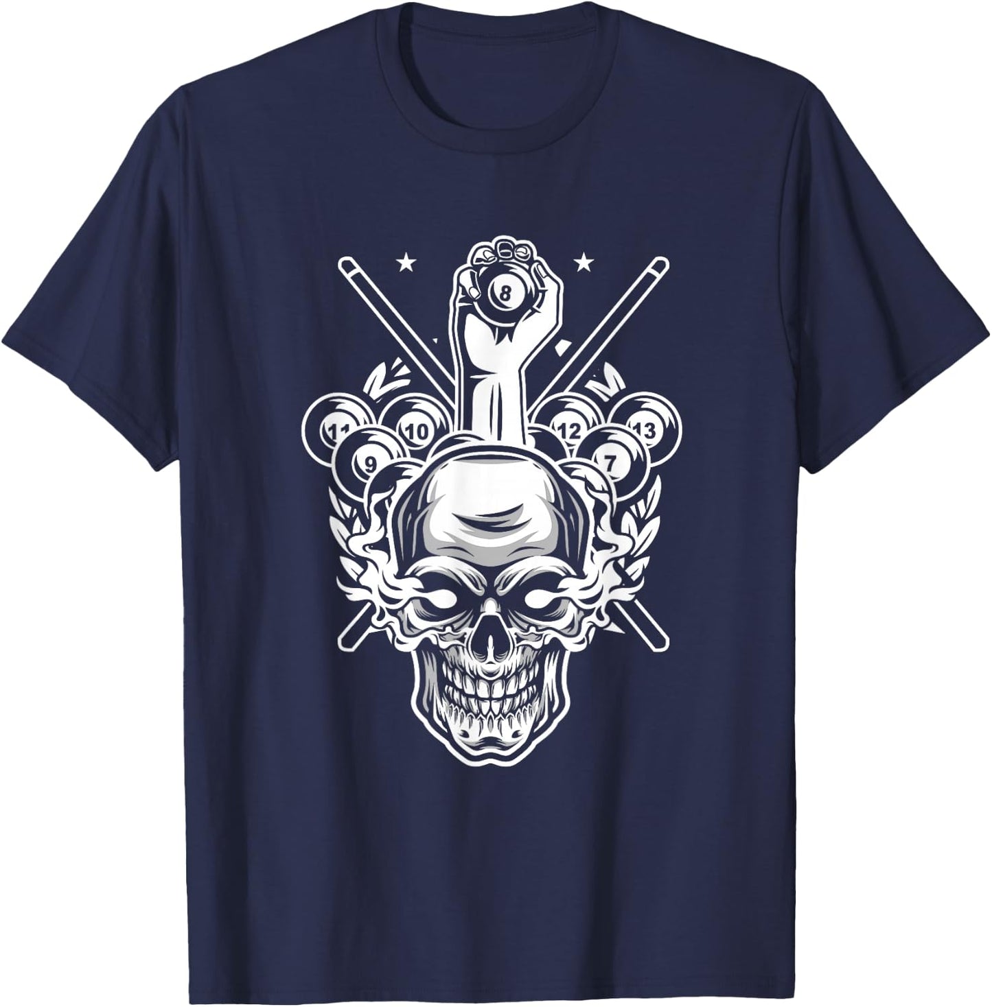 Awesome Pocket Billiard Pool Player Athlete Cue Sports Game T-Shirt - T-Shirt | Navy
