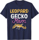 Leopard Gecko Mom Geckos Lizard Owner Leopard Gecko Mother T-Shirt - T-Shirt | Navy
