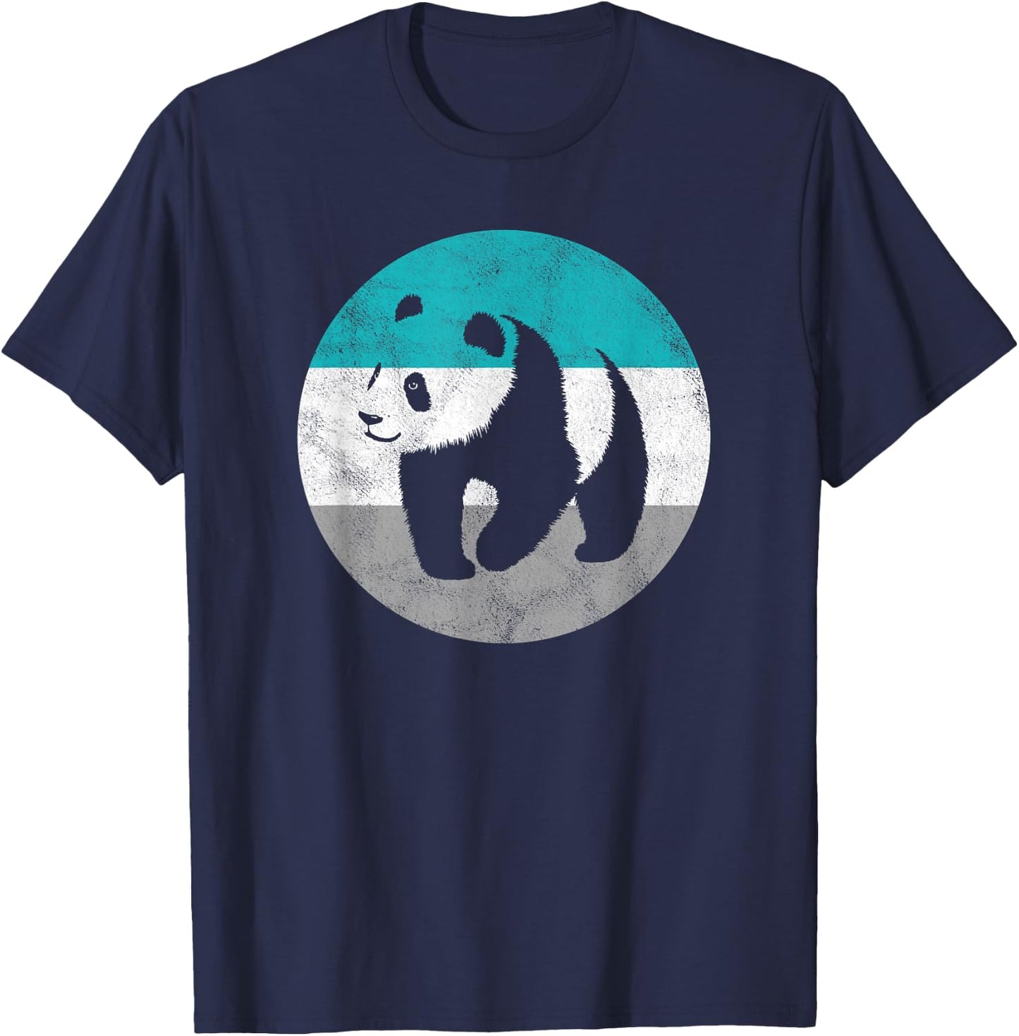 Panda Retro Gift or Boys T-Shirt - T-Shirt | Navy