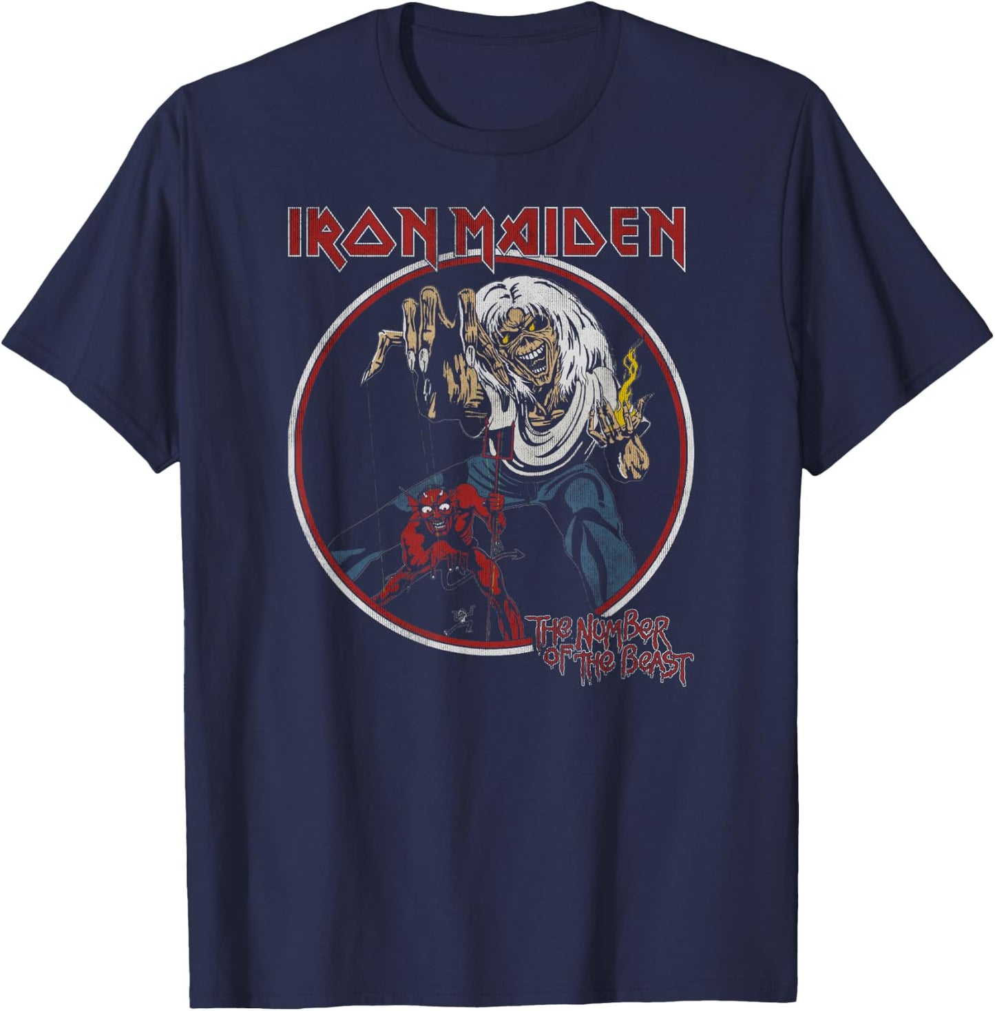 Iron Maiden - Number of the Beast Vintage T-Shirt - T-Shirt | Navy