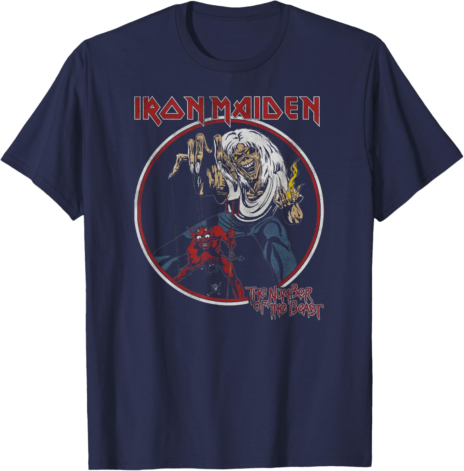 Iron Maiden - Number of the Beast Vintage T-Shirt - T-Shirt | Navy