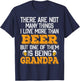I Love More Than Beer But One Of Them Is Being Grandpa T-Shirt - T-Shirt | Navy