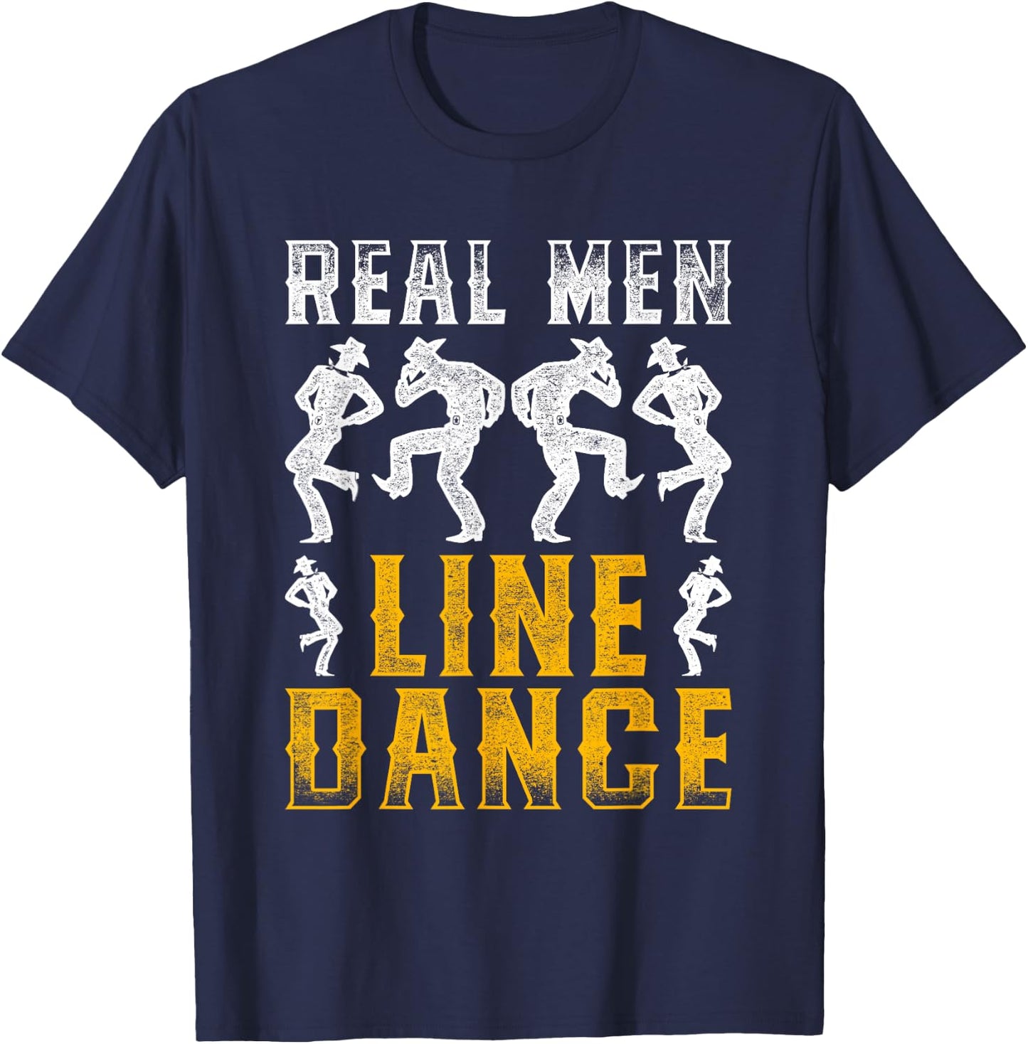 Real Men Line Dance T-Shirt - T-Shirt | Navy
