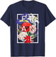 Flowers of France Word Art - French Pride T-Shirt - T-Shirt | Navy
