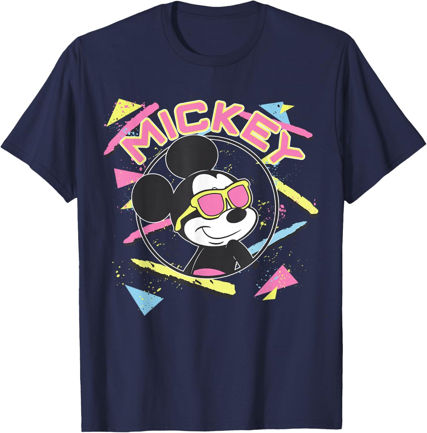 Disney Mickey and Friends Mickey Mouse 90's Portrait T-Shirt - T-Shirt | Navy