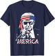 'MERICA TRUMP Happy 4th Of July Trump American Flag Men T-Shirt - T-Shirt | Navy