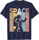 Space Vintage Outer Space Retro Space Nerd T-Shirt - T-Shirt | Navy