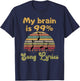 My Brain Is 99% Song Lyrics T-Shirt - T-Shirt | Navy