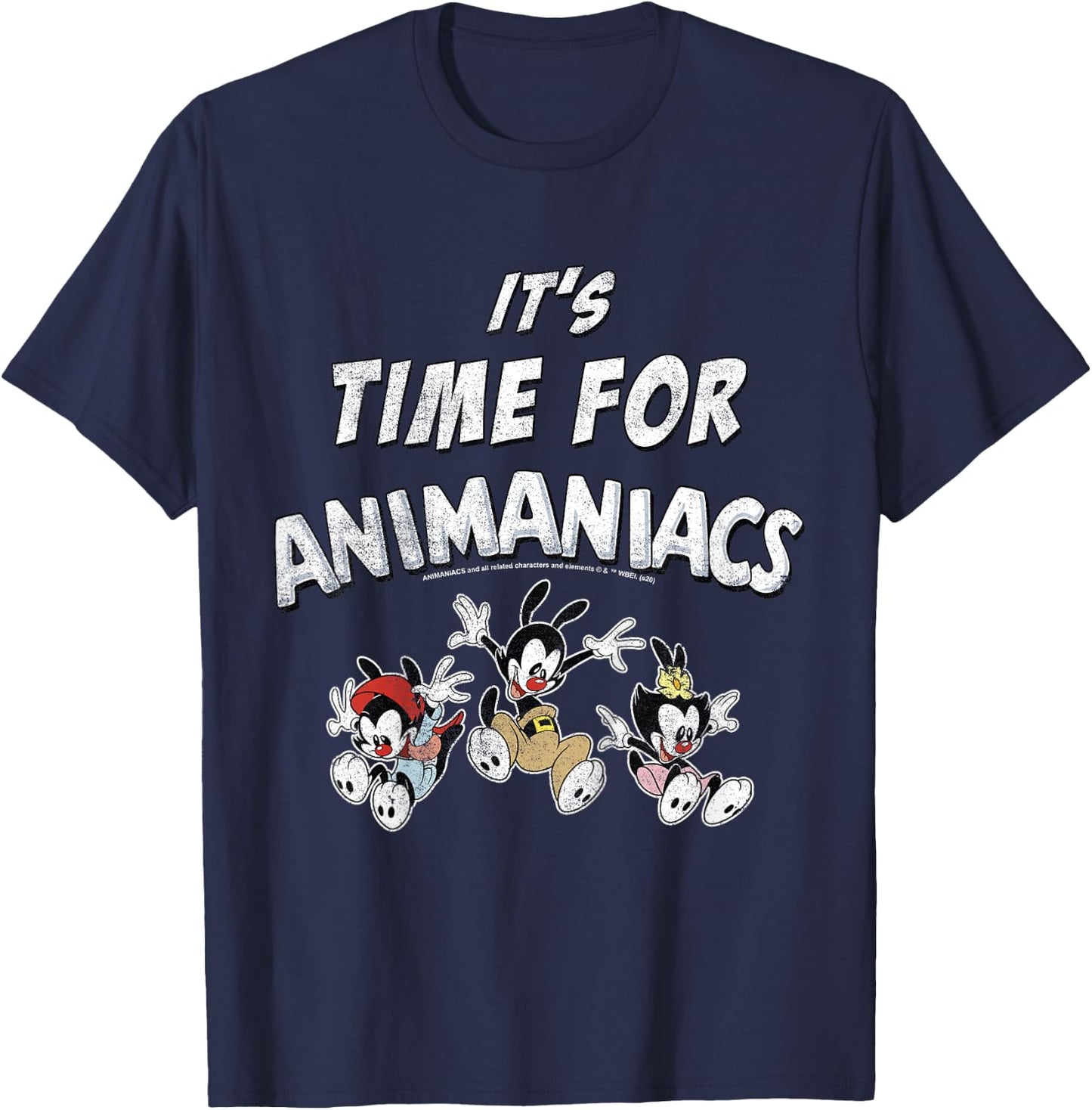 Kids Animaniacs It's Time For Animaniacs Group Shot T-Shirt - T-Shirt | Navy