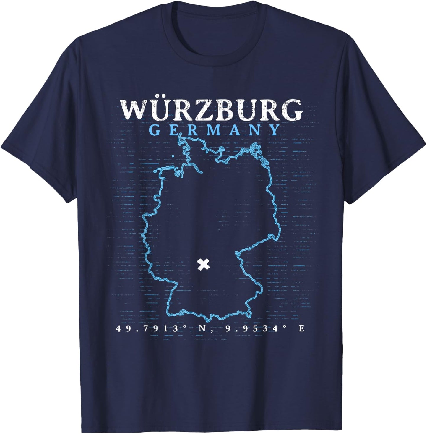Germany Würzburg T-Shirt - T-Shirt | Navy