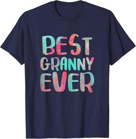 Best Granny Ever Shirt Women Mothers Day Mother's T-Shirt - T-Shirt | Navy