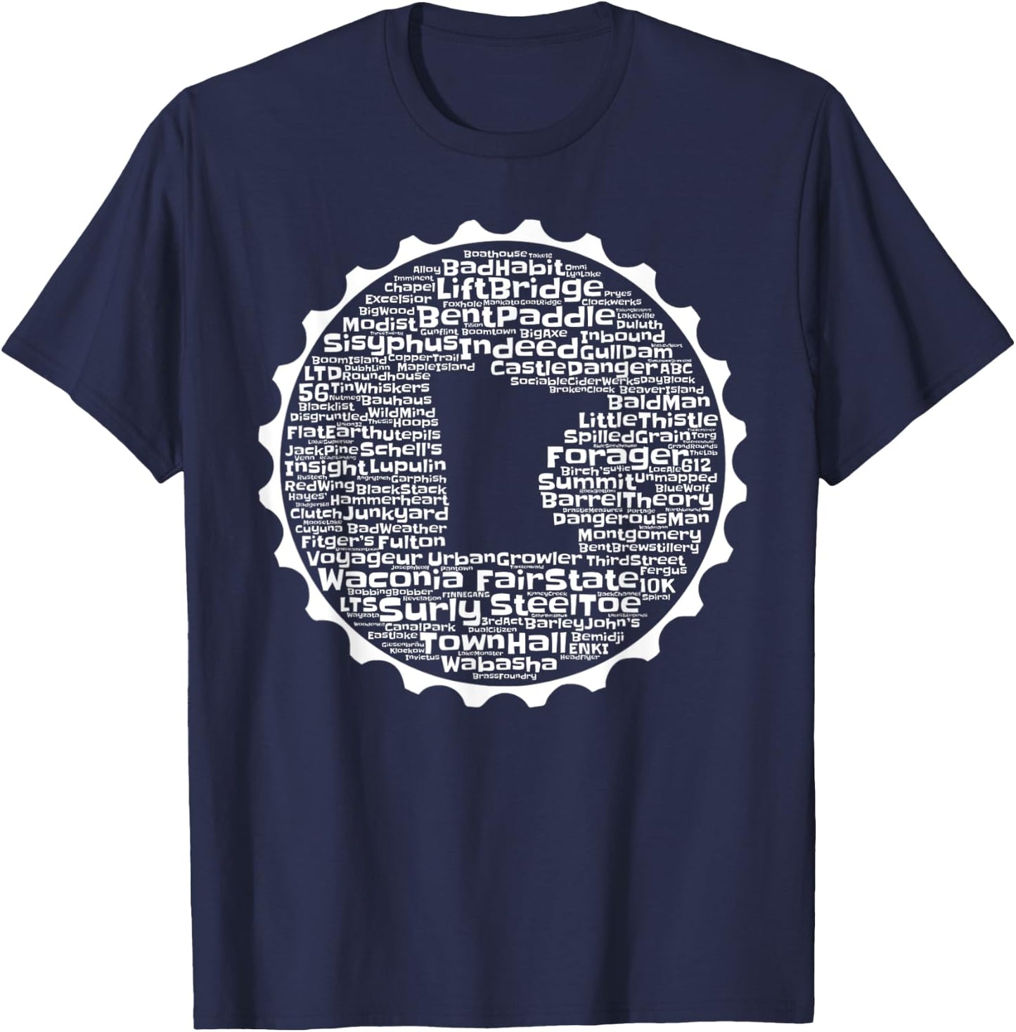 Drink Local Minnesota Breweries T-Shirt - T-Shirt | Navy
