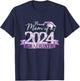 Purple Black Proud Mom Of A 2024 Graduate Decoration T-Shirt - T-Shirt | Navy