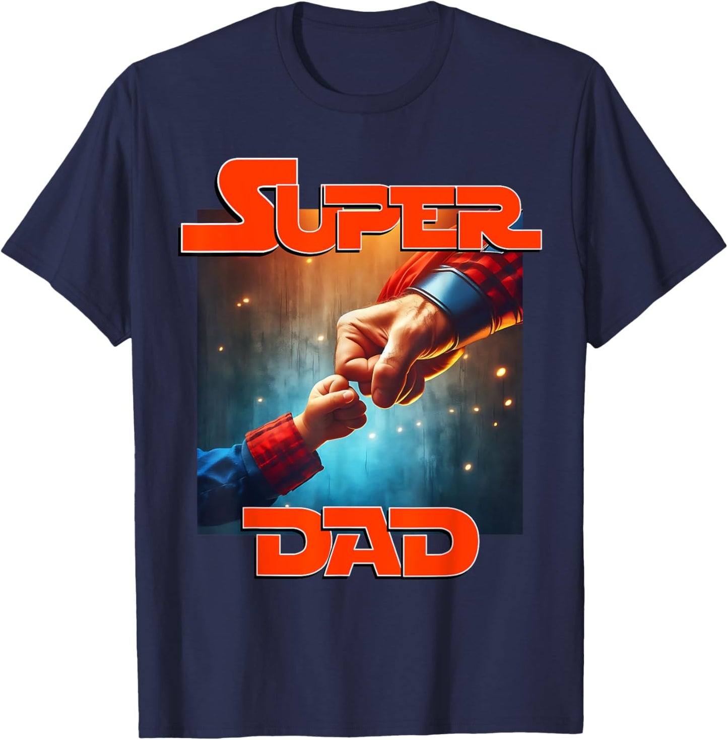 Superdad Father's Day fist Bump T-Shirt - T-Shirt | Navy