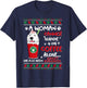 A Woman Cannot Survive On Coffee Alone Great Pyrenees Xmas T-Shirt - T-Shirt | Navy