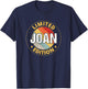 Joan Name Shirts & Gifts Joan Name - -Adults, Kids - Black - Small - Short Sleeve - Modern - Personalized - Cotton Blend - Machine Wash T-Shirt - T-Shirt | Navy