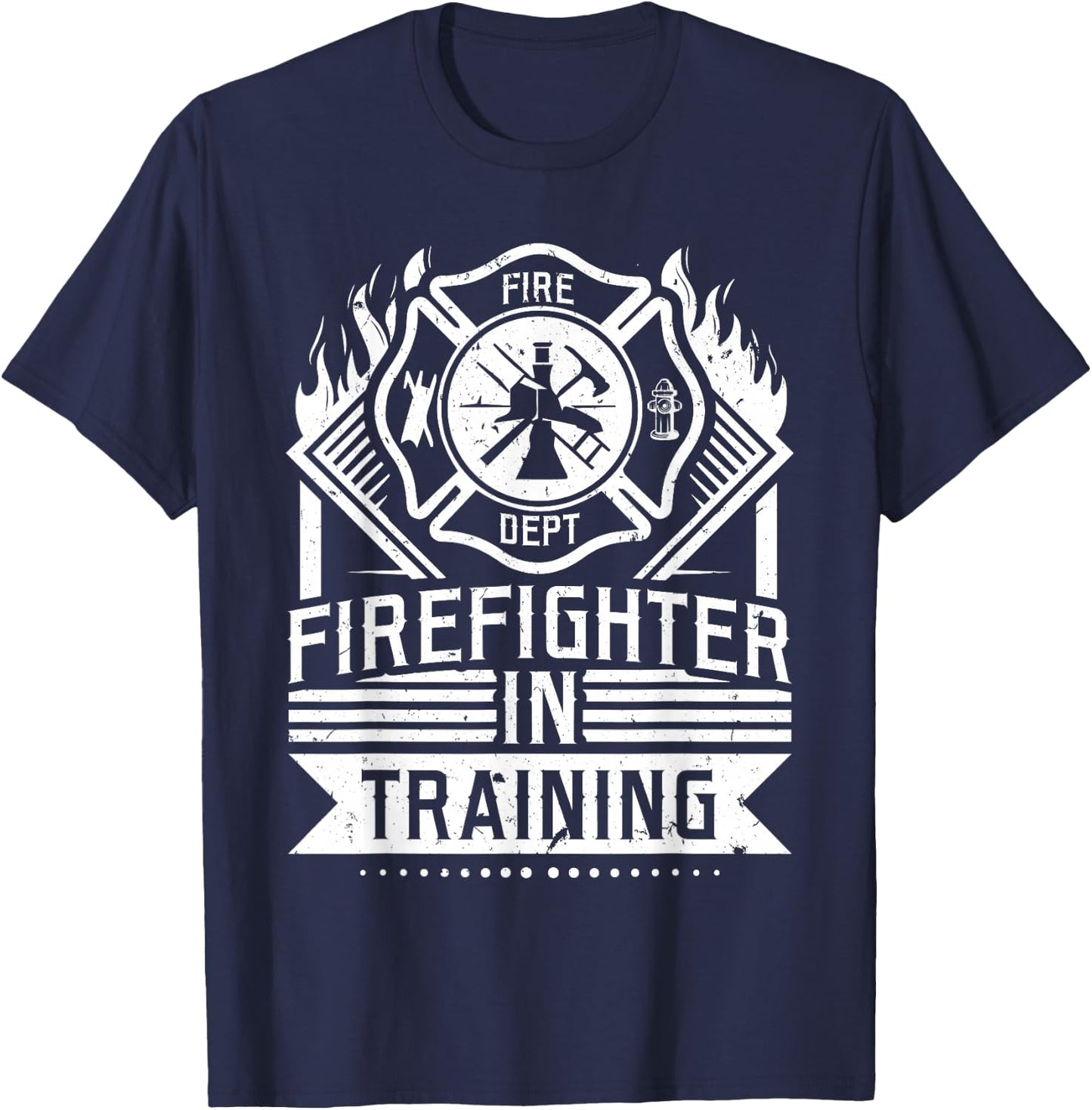 Future Firefighter In Training Firefighter Thin Red Line T-Shirt - T-Shirt | Navy