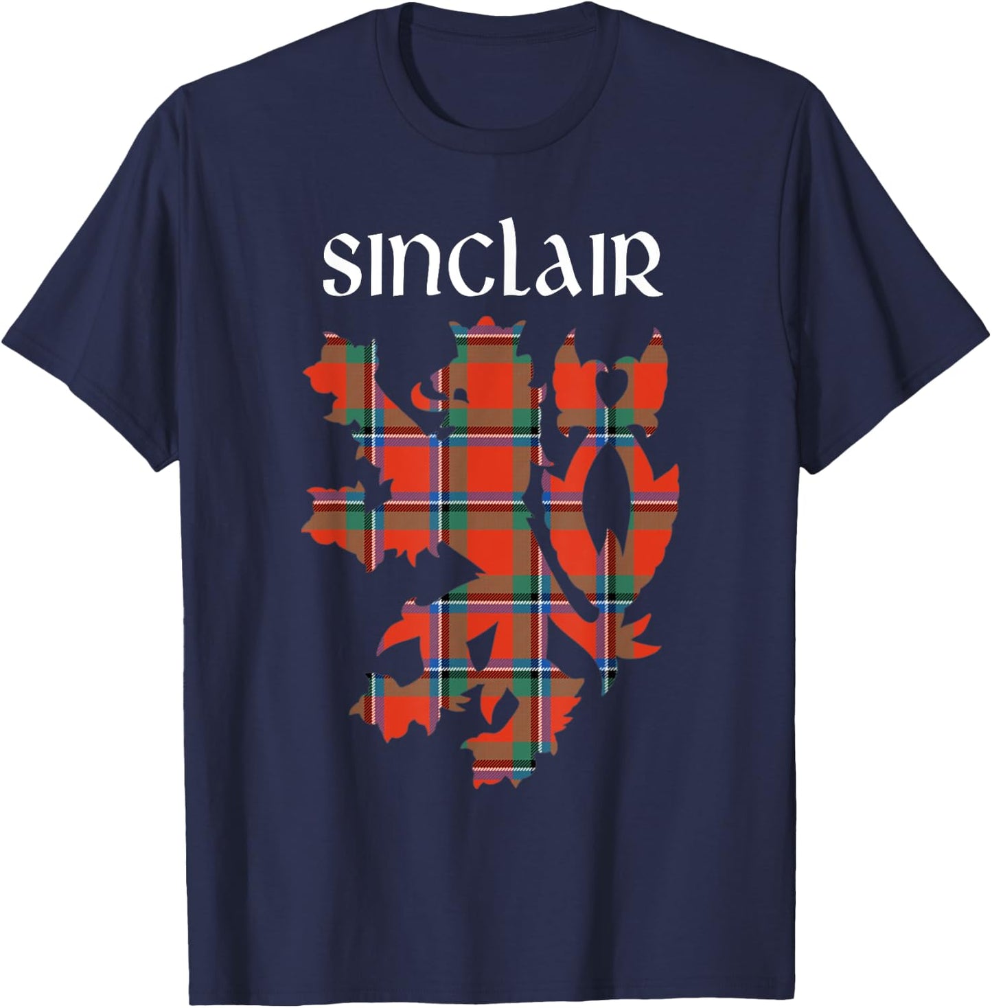Clan Sinclair Tartan Scottish Family Name Scotland Pride T-Shirt - T-Shirt | Navy
