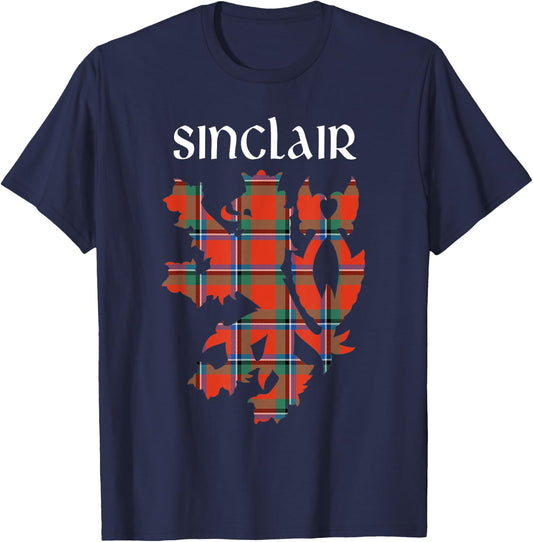 Clan Sinclair Tartan Scottish Family Name Scotland Pride T-Shirt - T-Shirt | Navy