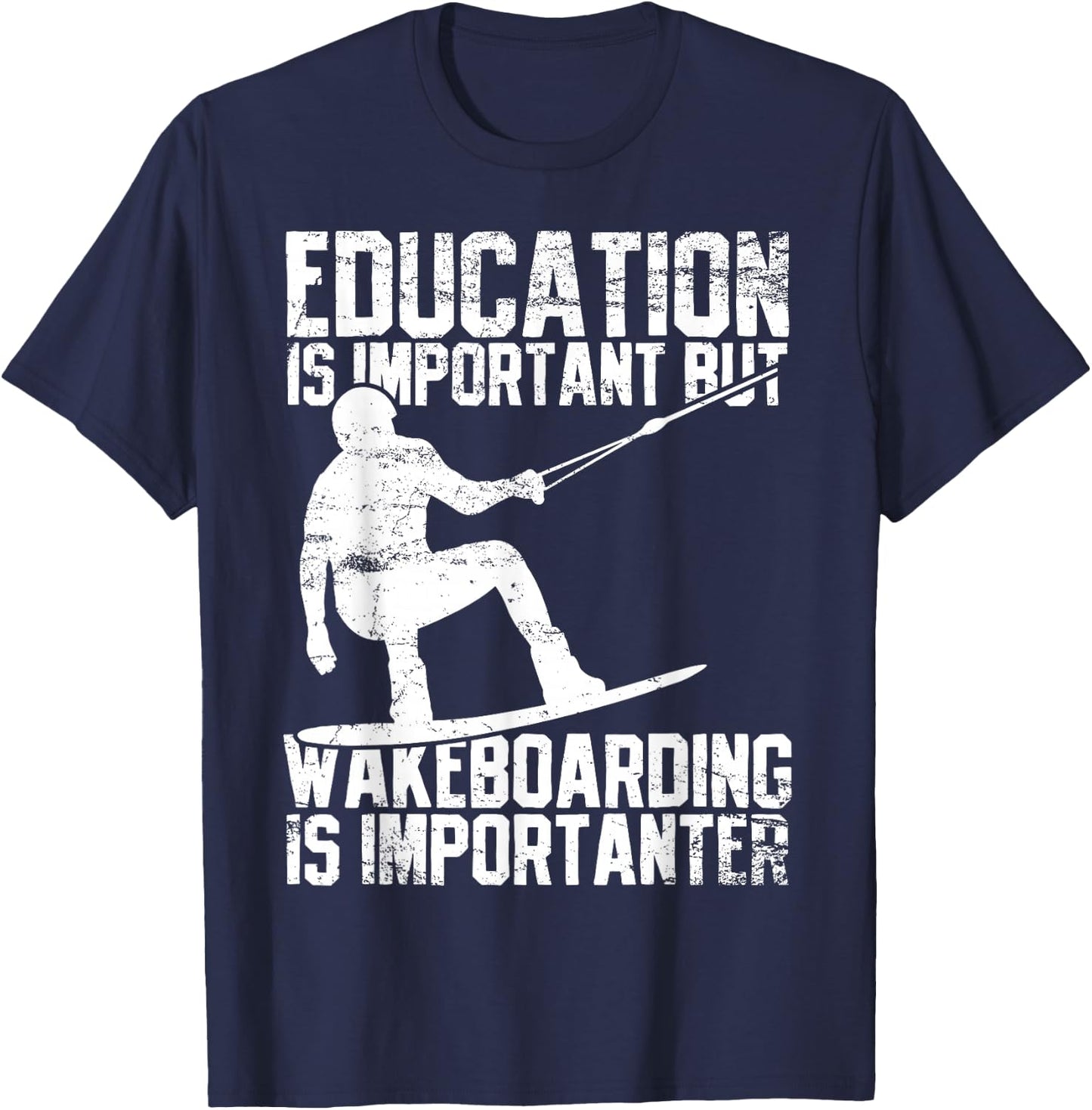 Wakeboarding Wakeboarder Wakeboard Vintage T-Shirt - T-Shirt | Navy