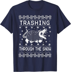 Trashing Through The Snow T-Shirt - T-Shirt | Navy
