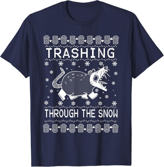 Trashing Through The Snow T-Shirt - T-Shirt | Navy