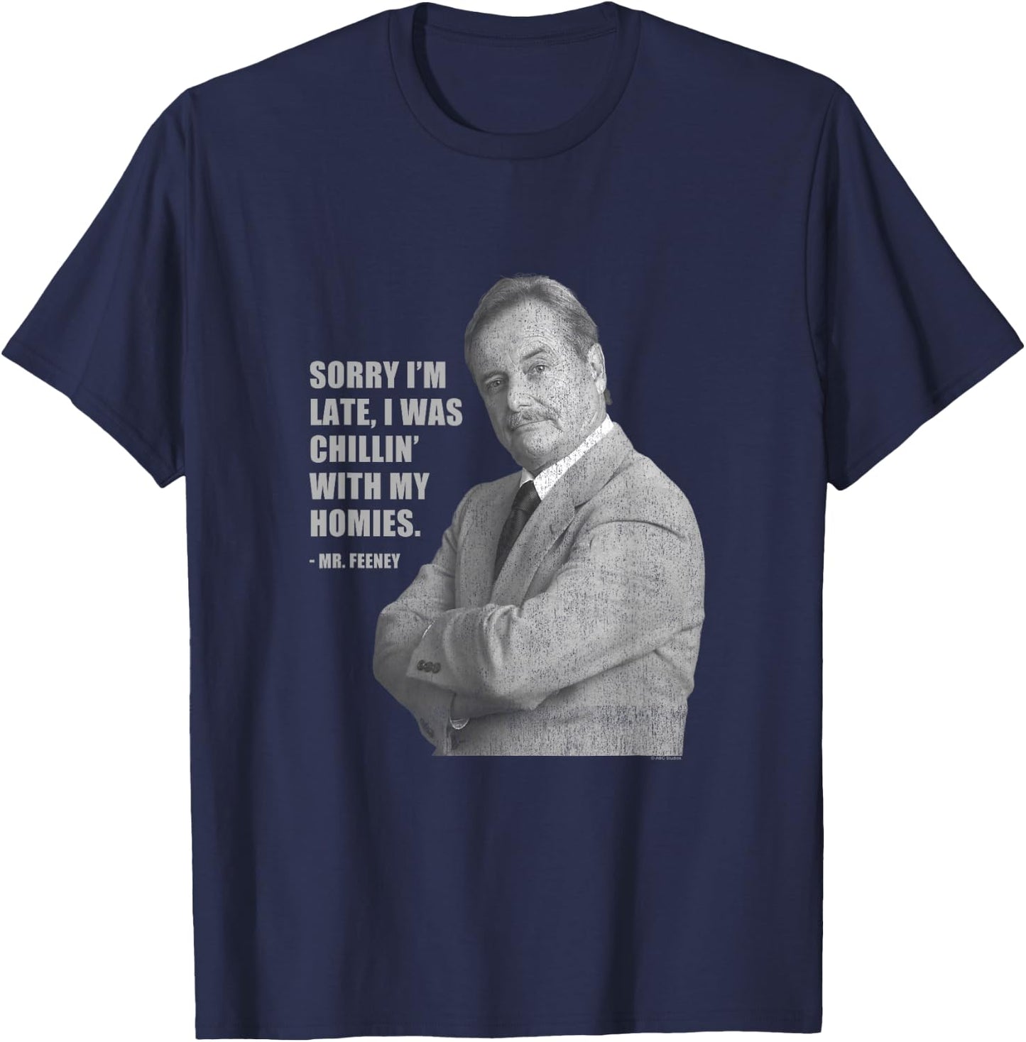 Boy Meets World Feeny Chillin' T-Shirt - T-Shirt | Navy