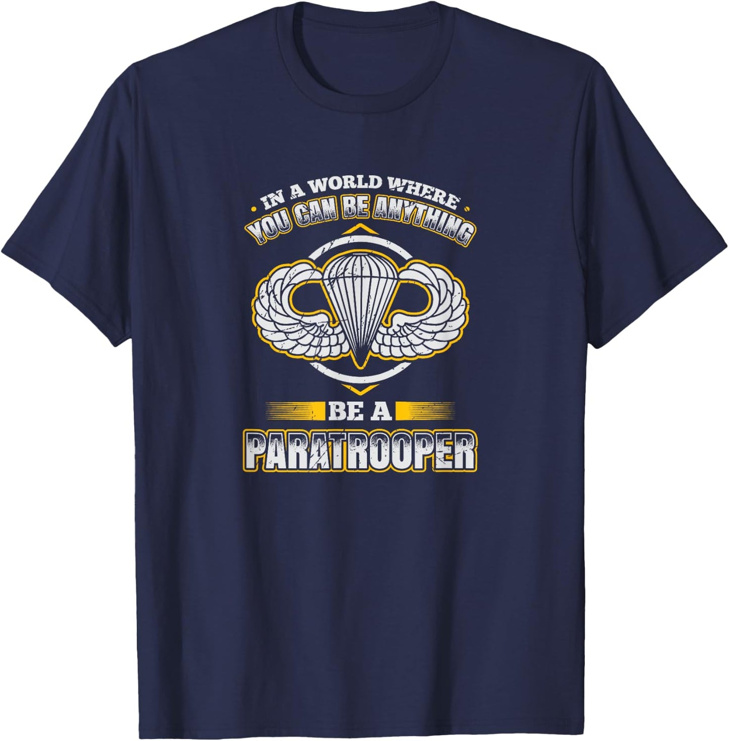82nd Airborne | Military Jump Wings Paratrooper T-Shirt - T-Shirt | Navy