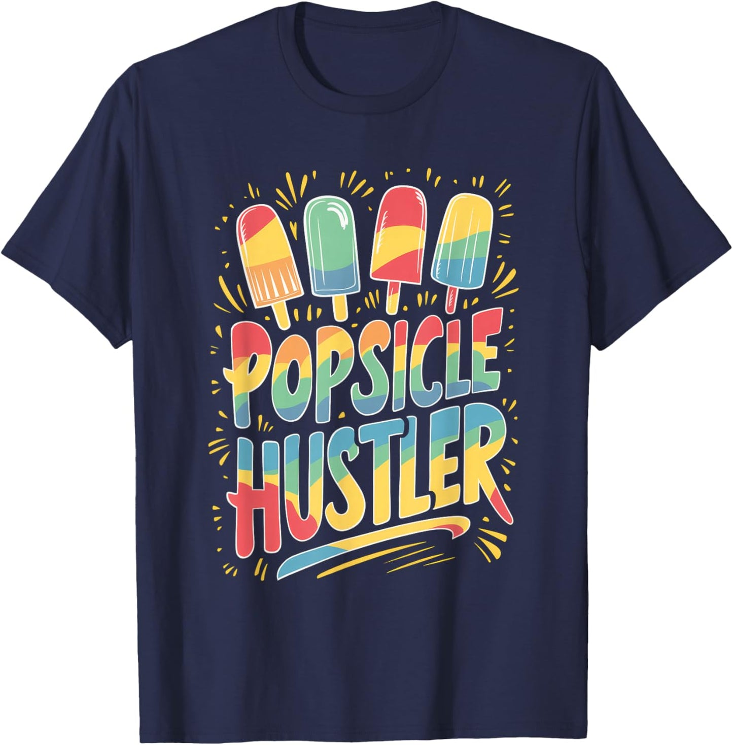 Hustler - Popsicle Print Shirt T-Shirt - T-Shirt | Navy