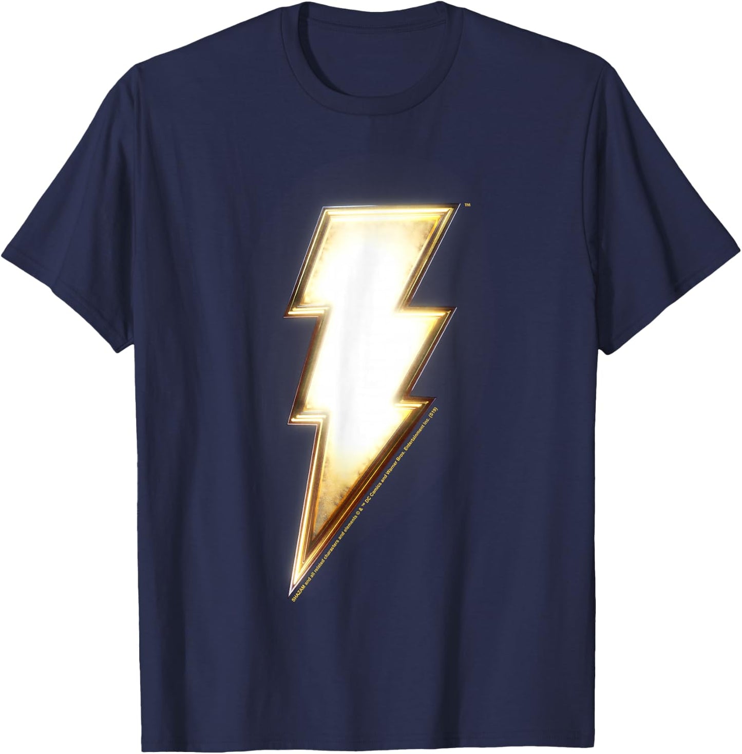 DC Comics Shazam Lightning Bolt T-Shirt - T-Shirt | Navy