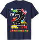 I'm 2 2nd Birthday Trucks Vehicles Transportation Train T-Shirt - T-Shirt | Navy