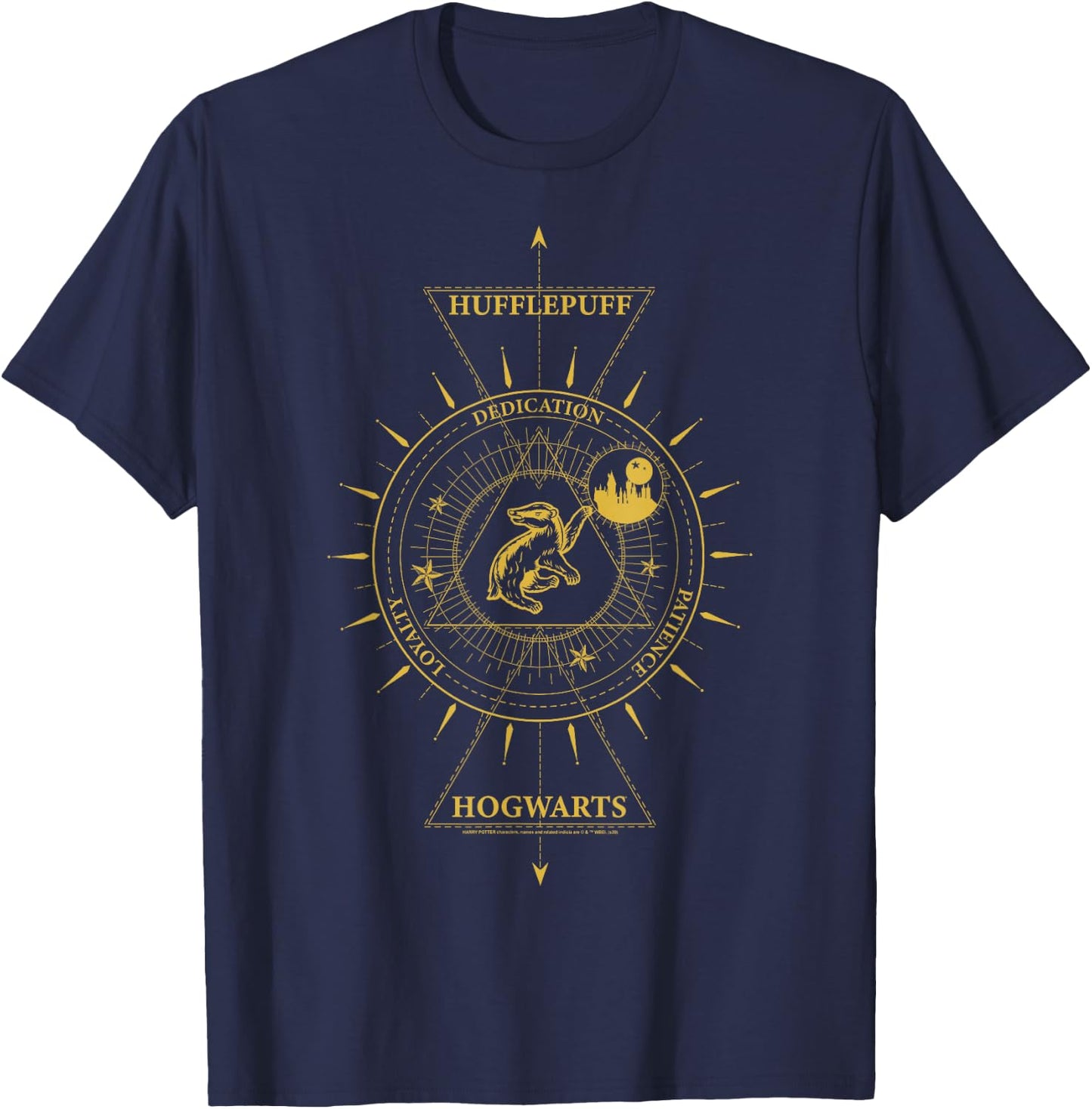 Harry Potter Hufflepuff Celestial Small T-Shirt - T-Shirt | Navy