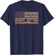 USS Long Beach CGN-9 Guided Missile Cruiser American Flag T-Shirt - T-Shirt | Navy