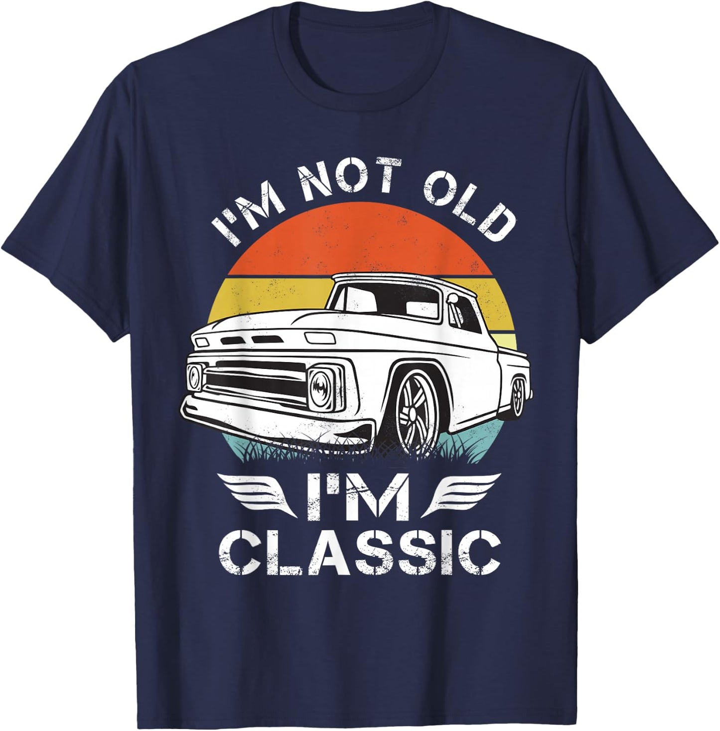 1966 chevys c10 truck , Small, Black T-Shirt - T-Shirt | Navy
