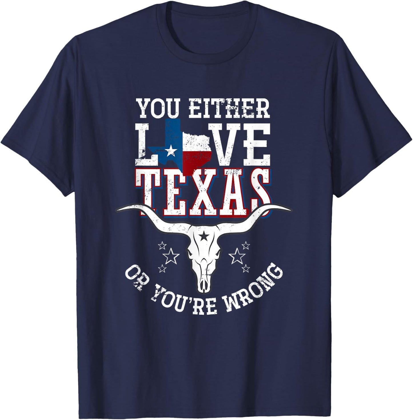 Funny Patriotic Texan USA Pride Gift Texas T-Shirt - T-Shirt | Navy