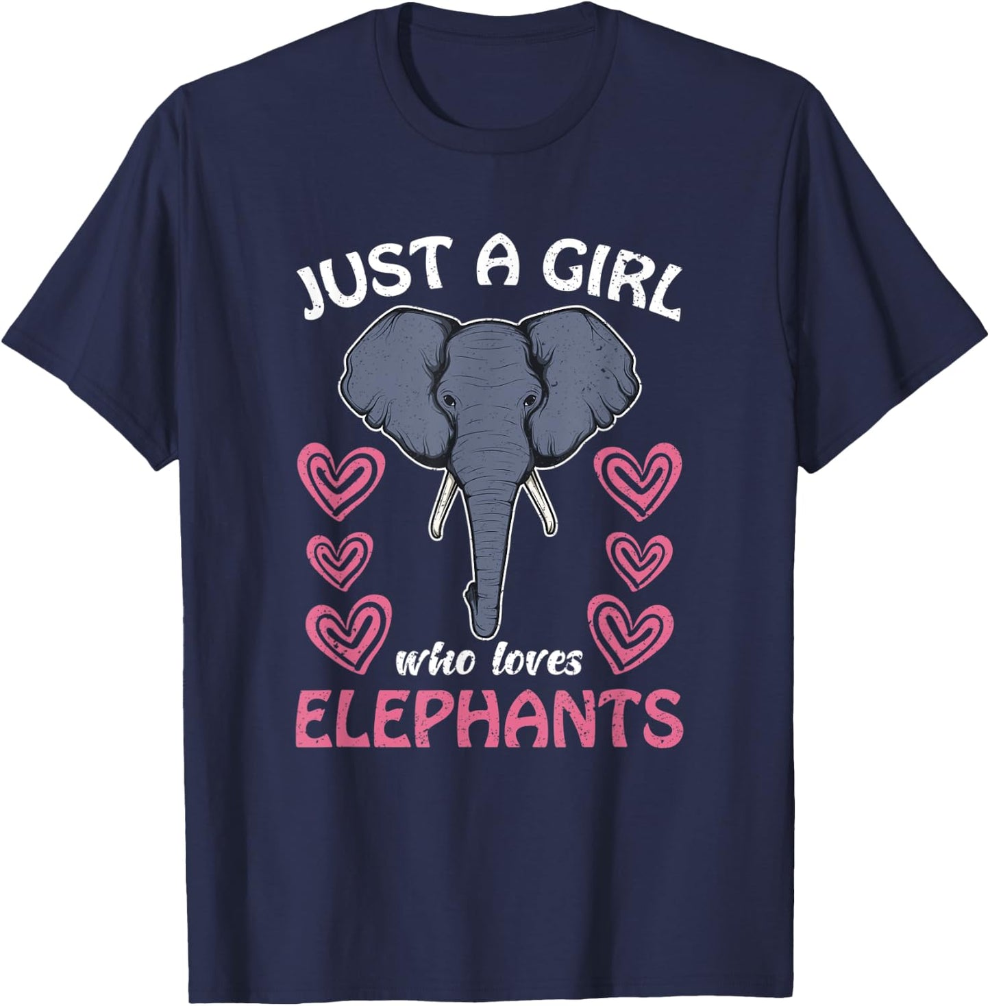 Africa Elephant Wildlife Women Gift Elephant T-Shirt - T-Shirt | Navy