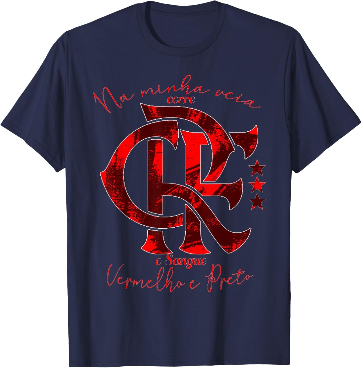 Camiseta Flamengo Vermelho e Preto T-Shirt - T-Shirt | Navy