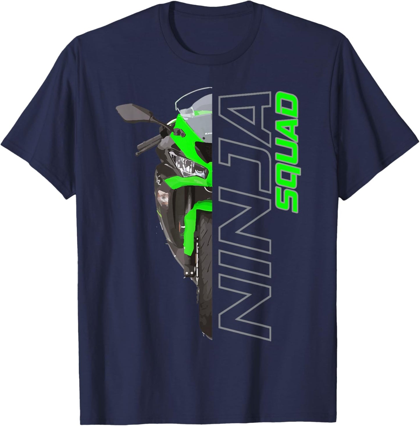 ZX6R Ninja 300 H2 650400 Squad T-Shirt - T-Shirt | Navy