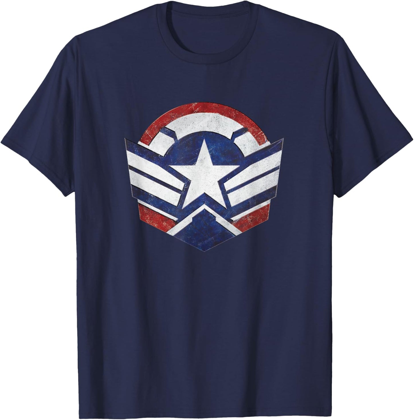 The Falcon and The Winter Soldier Captain America Star Icon T-Shirt - T-Shirt | Navy