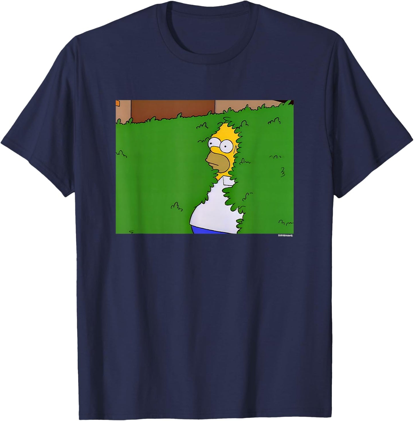 The Simpsons Homer Hedge Meme Small T-Shirt - T-Shirt | Navy