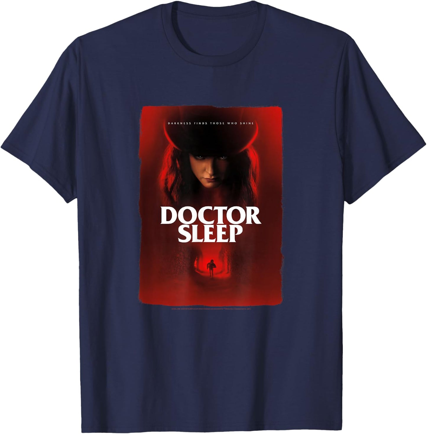 Doctor Sleep Rose Hat Poster T-Shirt - T-Shirt | Navy