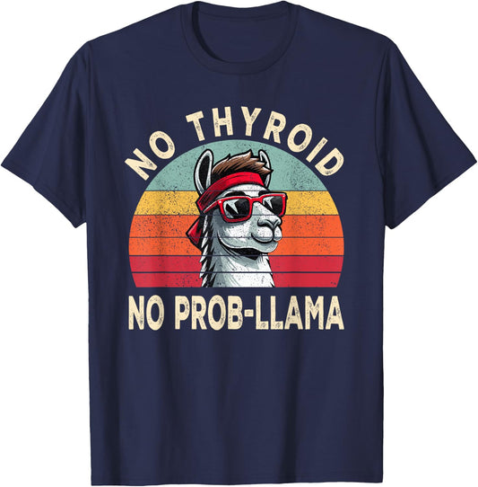 Thyroid Surgery Recovery Thoroid Cancer T-Shirt - T-Shirt | Navy