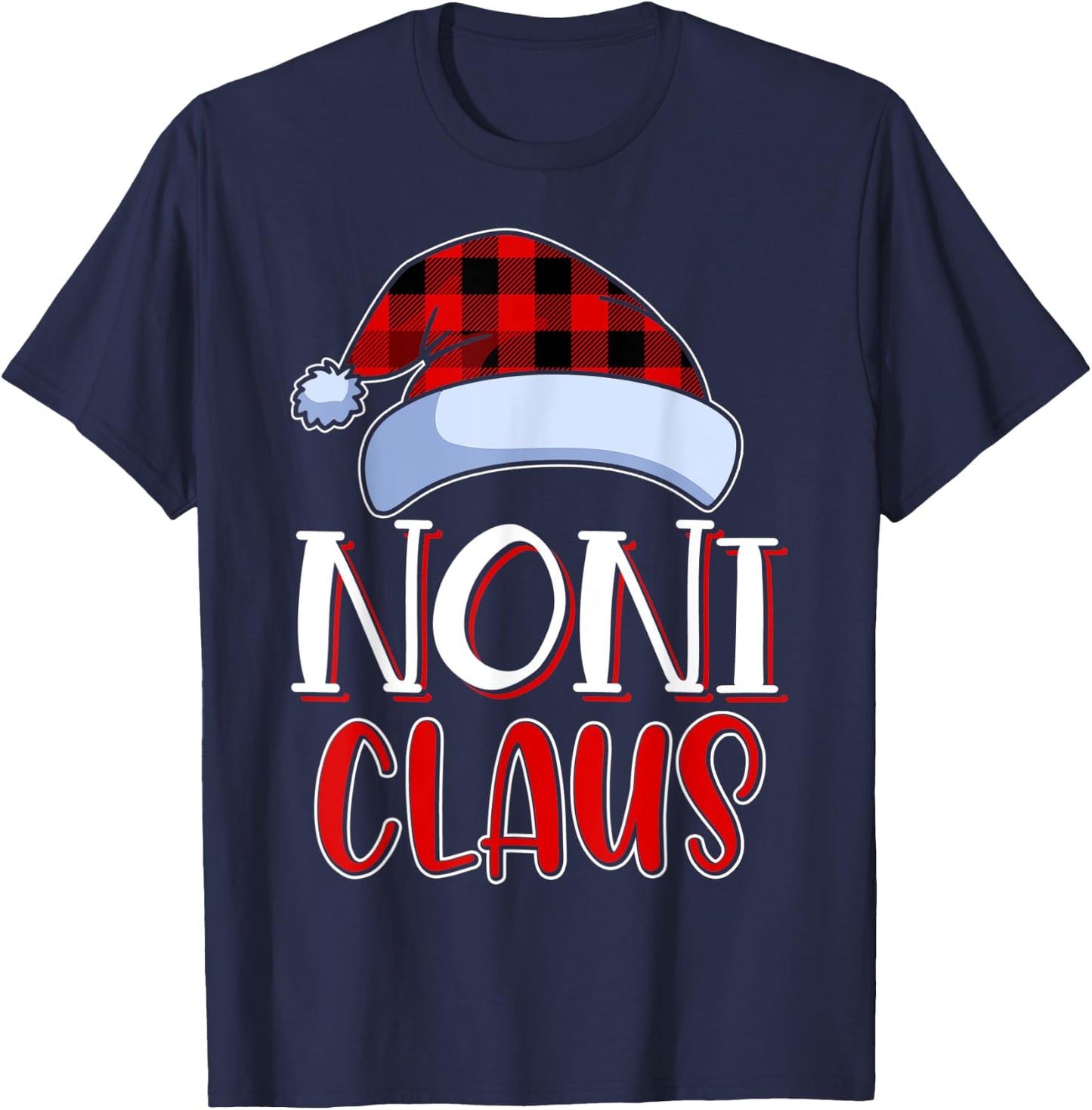 Noni Claus Santa Family Matching Christmas Pajamas Gift T-Shirt - T-Shirt | Navy